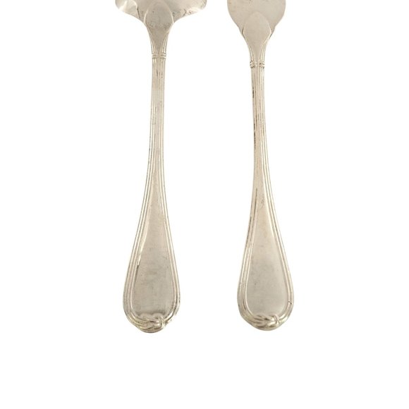 Christofle Sterling Silver Oceana Salad Serving Set Fork and Spoon (B) #12335 - Picture 6 of 12
